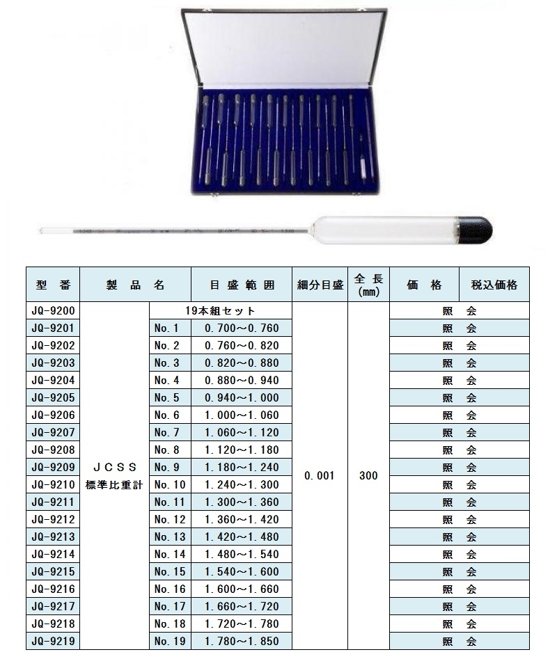 製品案内｜ガラス温度計・比重計の株式会社東亜計器製作所